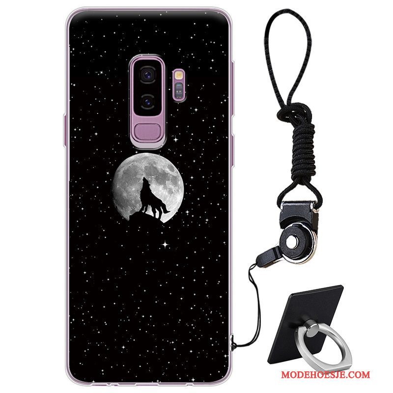 Hoesje Samsung Galaxy S9+ Bescherming Telefoon Anti-fall, Hoes Samsung Galaxy S9+ Siliconen Eenvoudige Rood