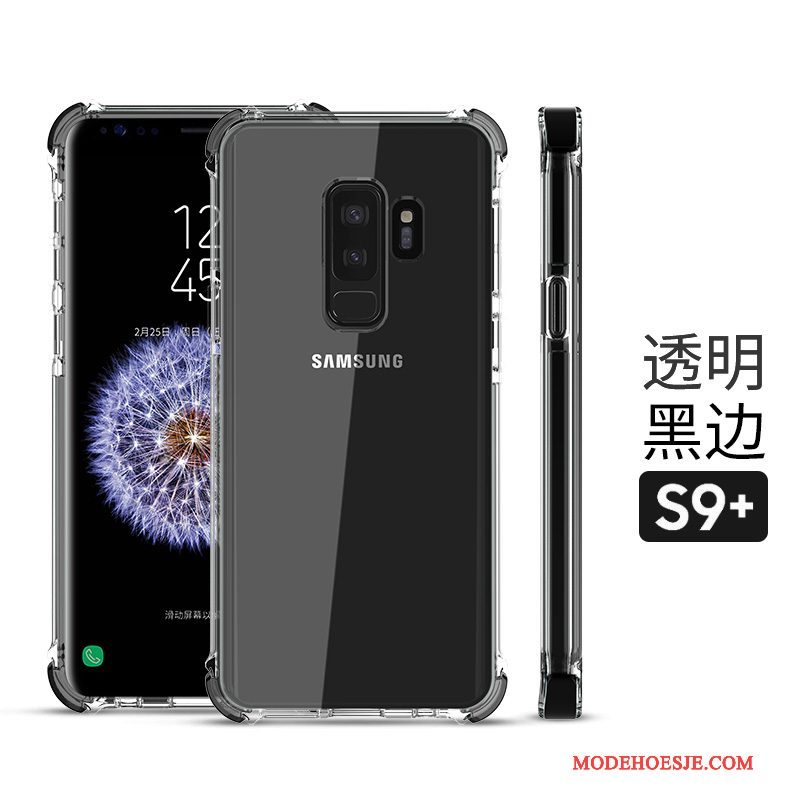 Hoesje Samsung Galaxy S9+ Bescherming Telefoon Doorzichtig, Hoes Samsung Galaxy S9+ Zakken Nieuw Rood