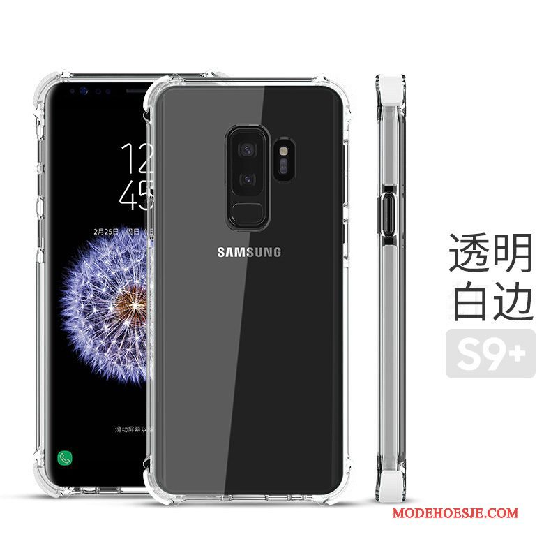 Hoesje Samsung Galaxy S9+ Bescherming Telefoon Doorzichtig, Hoes Samsung Galaxy S9+ Zakken Nieuw Rood