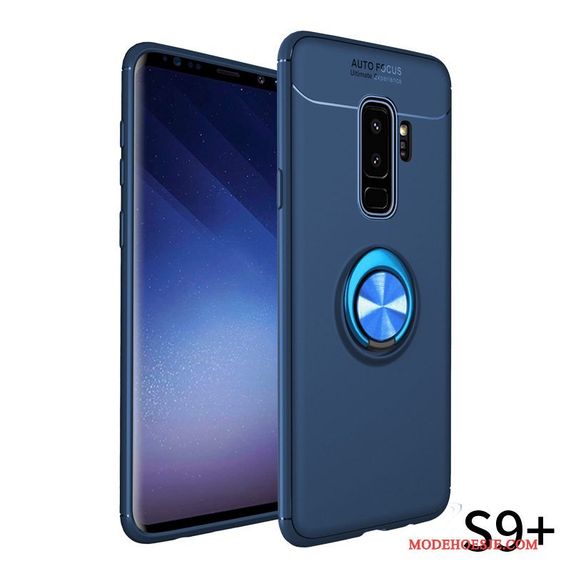 Hoesje Samsung Galaxy S9+ Bescherming Trendy Merktelefoon, Hoes Samsung Galaxy S9+ Siliconen Zwart Anti-fall