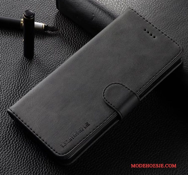 Hoesje Samsung Galaxy S9+ Folio Anti-fall Grijs, Hoes Samsung Galaxy S9+ Zakken Telefoon
