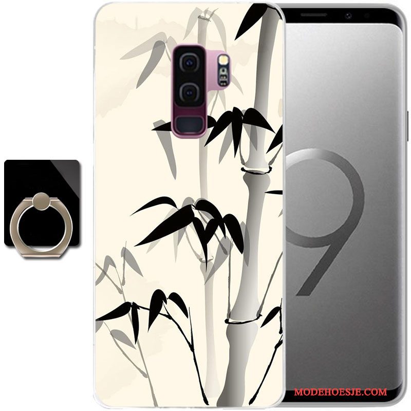 Hoesje Samsung Galaxy S9+ Geschilderd Anti-fall Groen, Hoes Samsung Galaxy S9+ Bescherming Telefoon