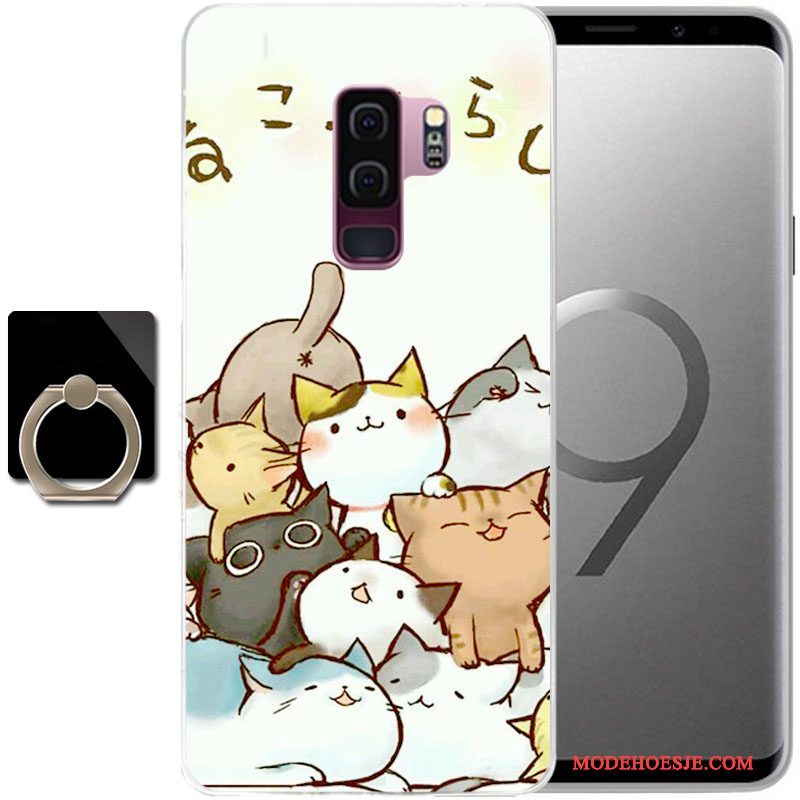 Hoesje Samsung Galaxy S9+ Geschilderd Anti-fall Groen, Hoes Samsung Galaxy S9+ Bescherming Telefoon