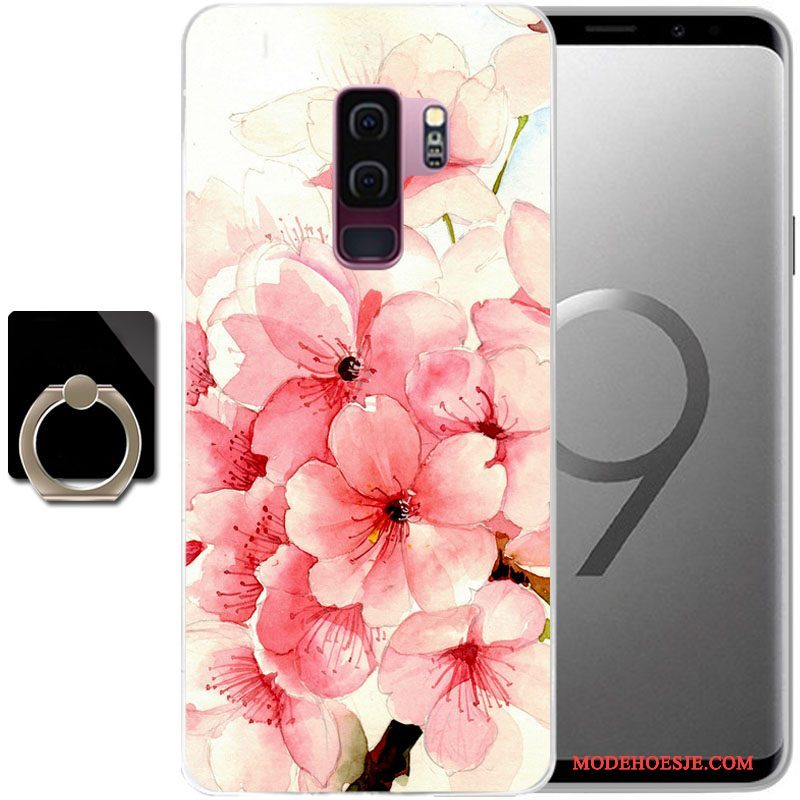 Hoesje Samsung Galaxy S9 Geschilderd Telefoon Anti-fall, Hoes Samsung Galaxy S9 Bescherming Groen