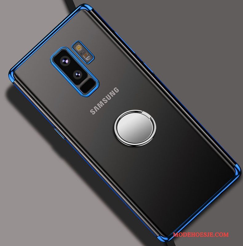 Hoesje Samsung Galaxy S9+ Ondersteuning Anti-fall Helder, Hoes Samsung Galaxy S9+ Bescherming Doorzichtig Ring