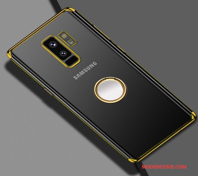 Hoesje Samsung Galaxy S9+ Ondersteuning Anti-fall Helder, Hoes Samsung Galaxy S9+ Bescherming Doorzichtig Ring