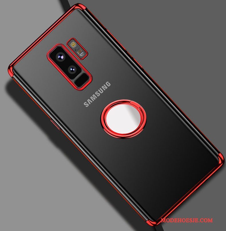 Hoesje Samsung Galaxy S9+ Ondersteuning Anti-fall Helder, Hoes Samsung Galaxy S9+ Bescherming Doorzichtig Ring