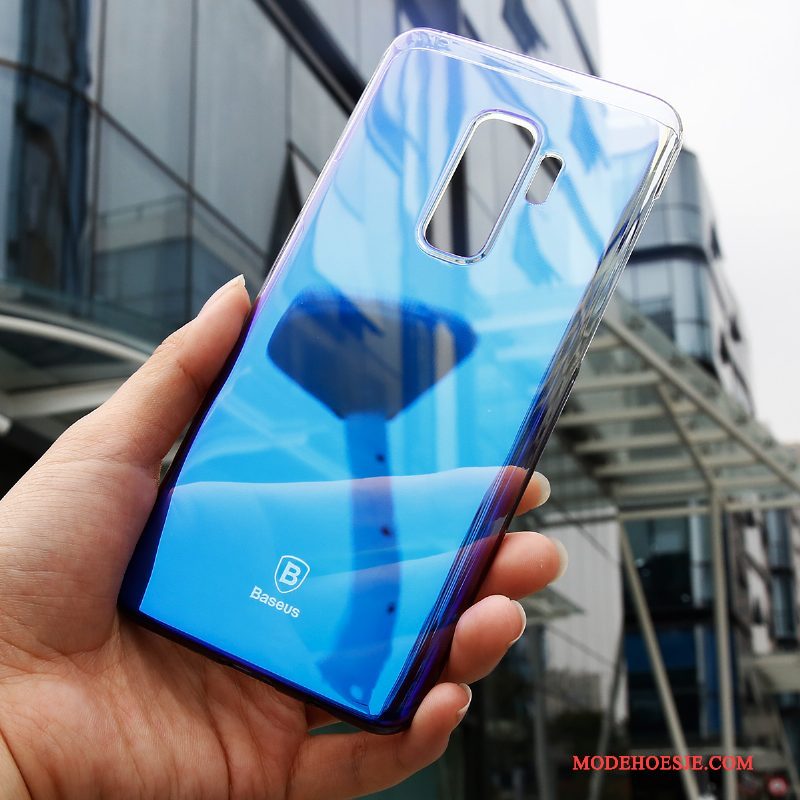 Hoesje Samsung Galaxy S9 Scheppend Blauw Trend, Hoes Samsung Galaxy S9 Bescherming Telefoon Hard