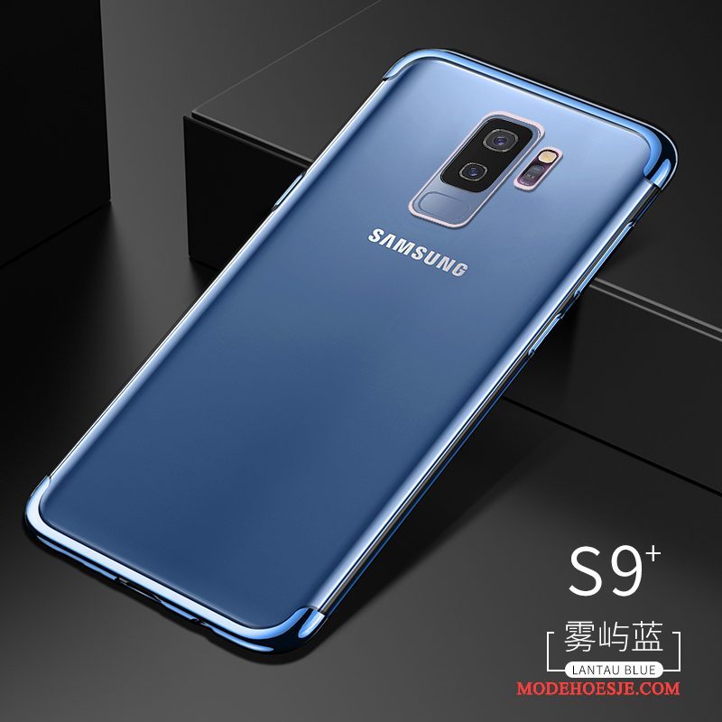 Hoesje Samsung Galaxy S9+ Scheppend Doorzichtig Purper, Hoes Samsung Galaxy S9+ Zacht Trend Dun