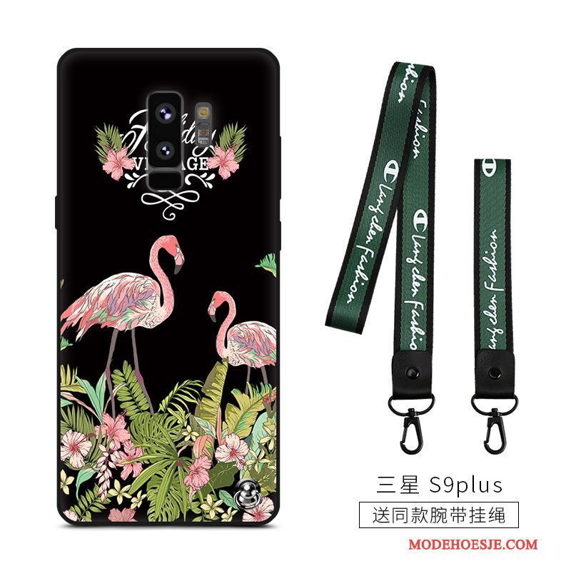 Hoesje Samsung Galaxy S9+ Siliconen Anti-fall Vogel, Hoes Samsung Galaxy S9+ Zacht Trendtelefoon