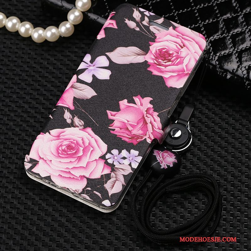 Hoesje Samsung Galaxy S9 Siliconen Anti-falltelefoon, Hoes Samsung Galaxy S9 Leer Roze