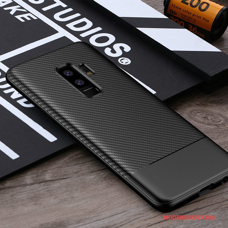 Hoesje Samsung Galaxy S9+ Siliconen Bedrijf Schrobben, Hoes Samsung Galaxy S9+ Bescherming Telefoon Anti-fall