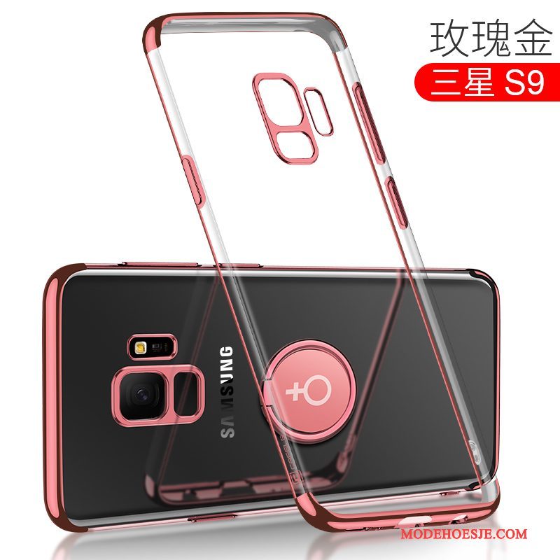 Hoesje Samsung Galaxy S9 Siliconen Doorzichtig Trendy Merk, Hoes Samsung Galaxy S9 Zakken Donkerblauwtelefoon