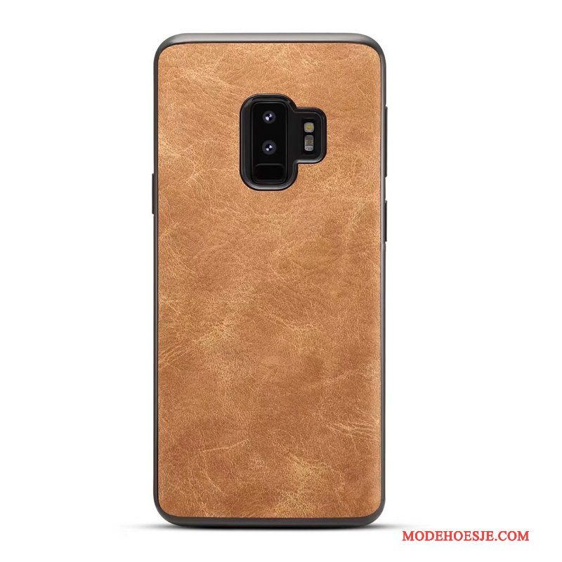 Hoesje Samsung Galaxy S9+ Siliconen Khaki Anti-fall, Hoes Samsung Galaxy S9+ Zakken Telefoon Bedrijf