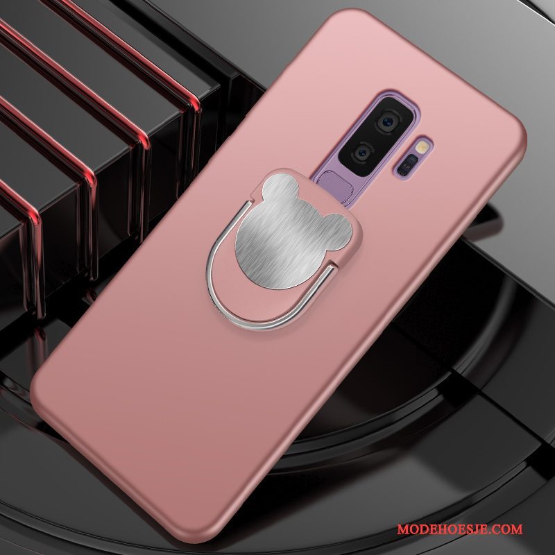 Hoesje Samsung Galaxy S9+ Siliconen Lichte En Duntelefoon, Hoes Samsung Galaxy S9+ Bescherming Rood Auto