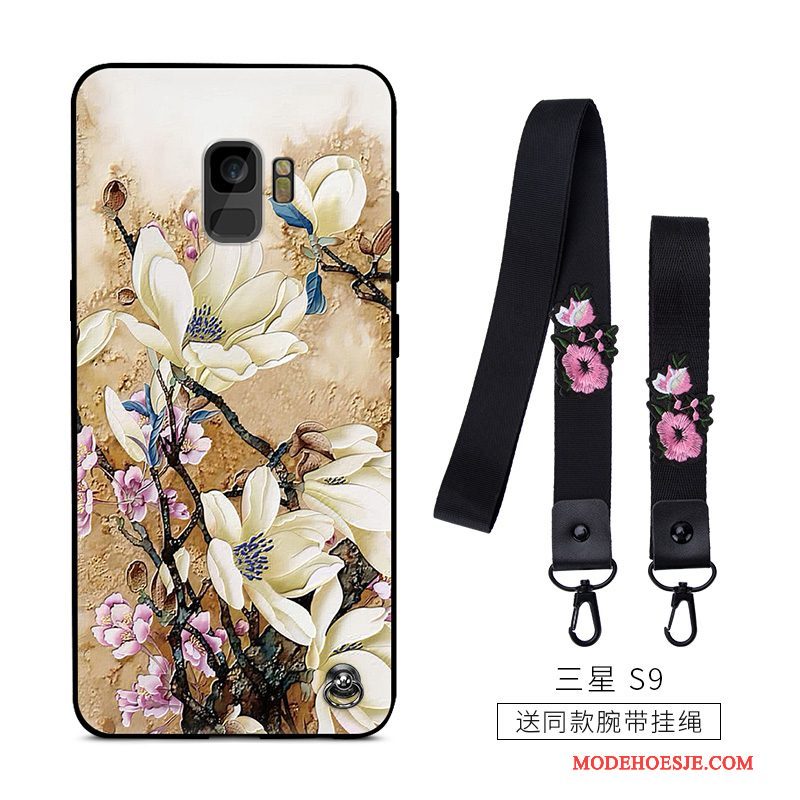 Hoesje Samsung Galaxy S9 Siliconen Zwart Anti-fall, Hoes Samsung Galaxy S9 Scheppend Telefoon Schrobben