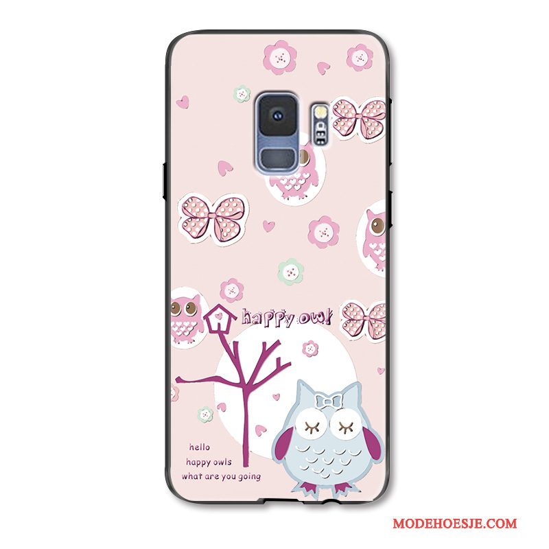 Hoesje Samsung Galaxy S9+ Spotprent Anti-fall Grote, Hoes Samsung Galaxy S9+ Siliconen Telefoon Mooie