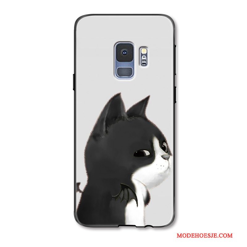 Hoesje Samsung Galaxy S9+ Spotprent Telefoon Lovers, Hoes Samsung Galaxy S9+ Bescherming Kat Engel