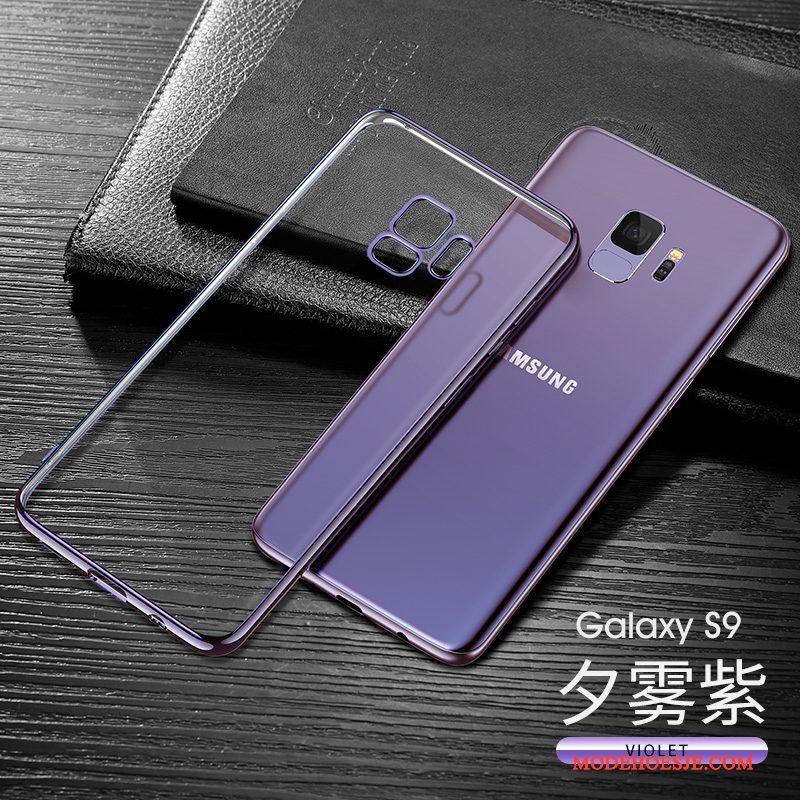 Hoesje Samsung Galaxy S9 Zacht Anti-fall Doorzichtig, Hoes Samsung Galaxy S9 Bescherming Donkerblauw Dun