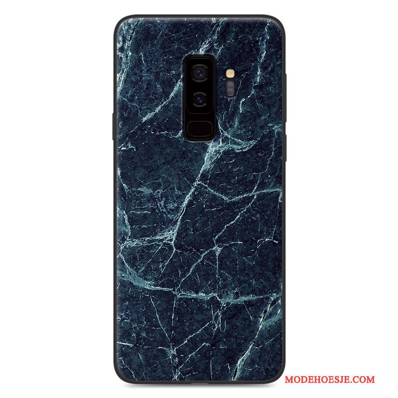 Hoesje Samsung Galaxy S9 Zacht Anti-fall Schrobben, Hoes Samsung Galaxy S9 Geschilderd Hout Wit