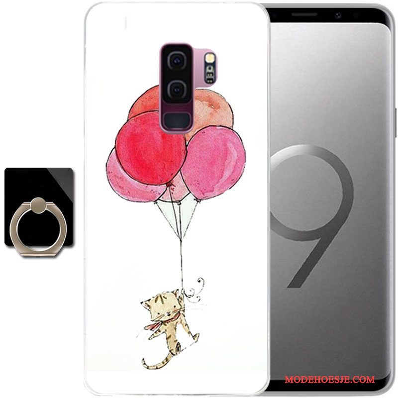 Hoesje Samsung Galaxy S9 Zacht Anti-falltelefoon, Hoes Samsung Galaxy S9 Siliconen Persoonlijk Zwart