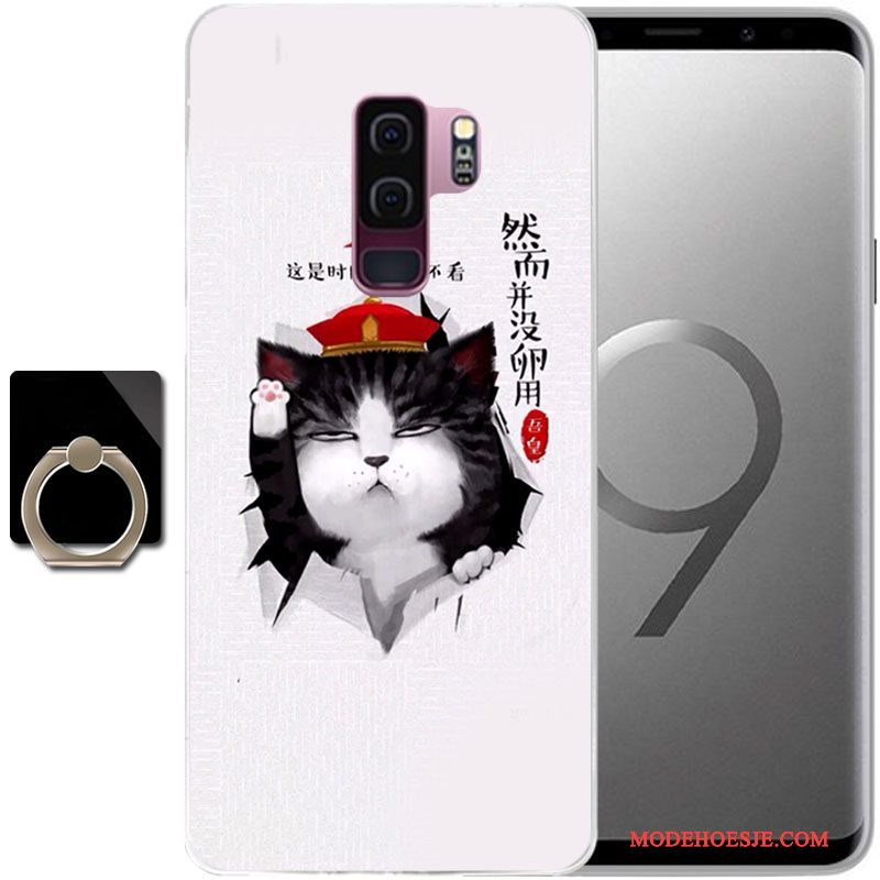 Hoesje Samsung Galaxy S9 Zacht Anti-falltelefoon, Hoes Samsung Galaxy S9 Siliconen Persoonlijk Zwart