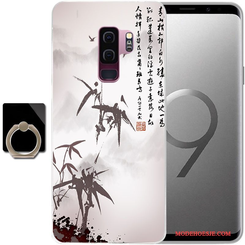 Hoesje Samsung Galaxy S9 Zacht Anti-falltelefoon, Hoes Samsung Galaxy S9 Siliconen Persoonlijk Zwart