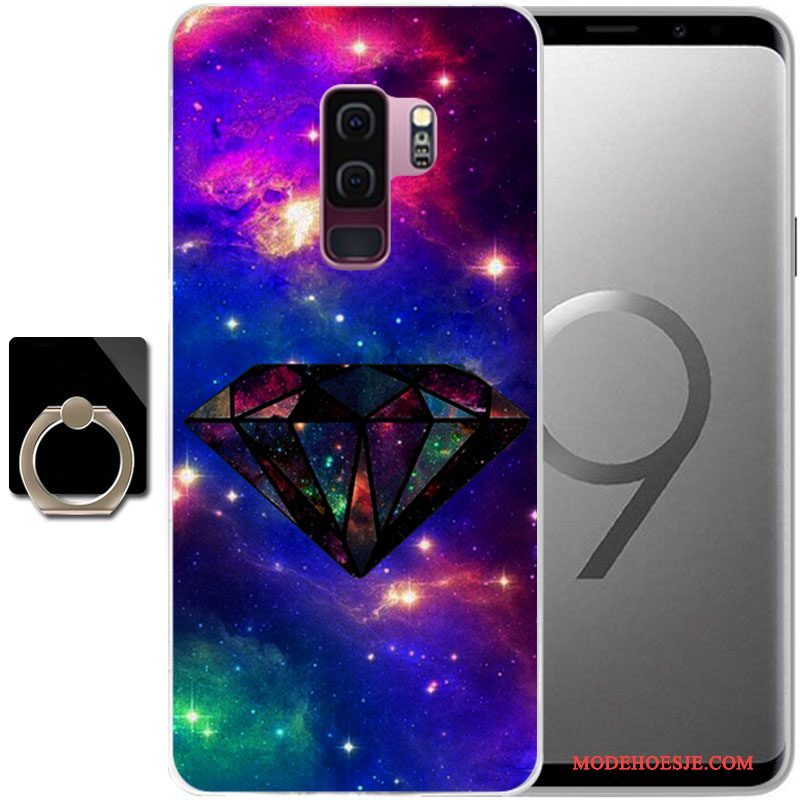 Hoesje Samsung Galaxy S9 Zacht Anti-falltelefoon, Hoes Samsung Galaxy S9 Siliconen Persoonlijk Zwart