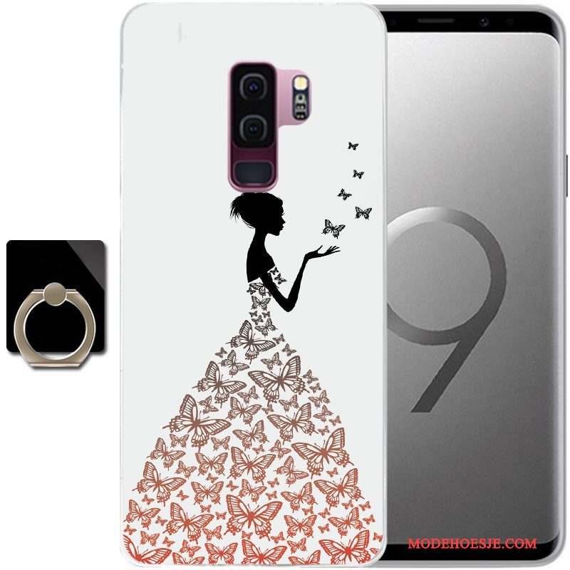 Hoesje Samsung Galaxy S9 Zacht Anti-falltelefoon, Hoes Samsung Galaxy S9 Siliconen Persoonlijk Zwart