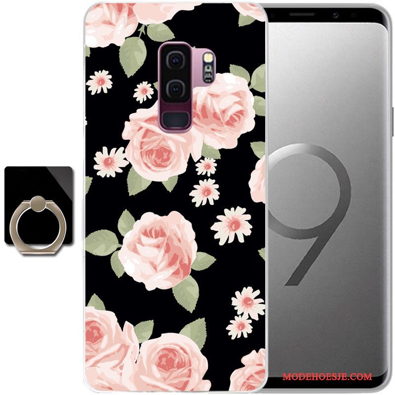 Hoesje Samsung Galaxy S9 Zacht Anti-falltelefoon, Hoes Samsung Galaxy S9 Siliconen Persoonlijk Zwart