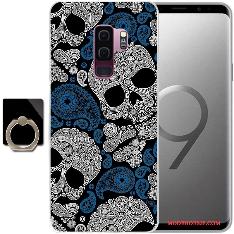 Hoesje Samsung Galaxy S9 Zacht Anti-falltelefoon, Hoes Samsung Galaxy S9 Siliconen Persoonlijk Zwart