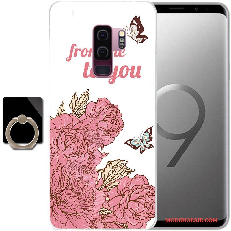 Hoesje Samsung Galaxy S9 Zacht Anti-falltelefoon, Hoes Samsung Galaxy S9 Siliconen Persoonlijk Zwart