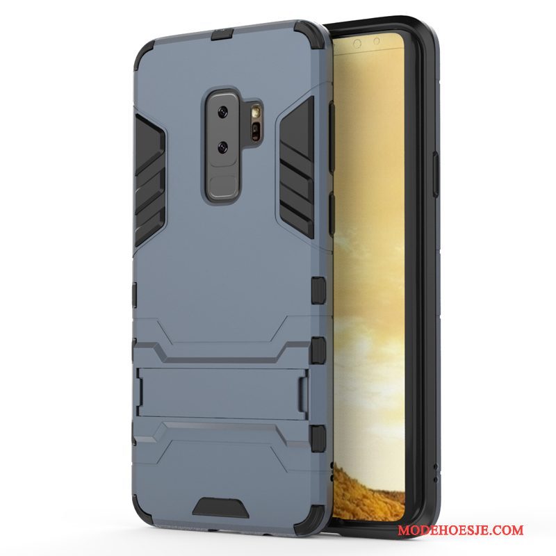 Hoesje Samsung Galaxy S9+ Zacht Anti-falltelefoon, Hoes Samsung Galaxy S9+ Zakken Zilver