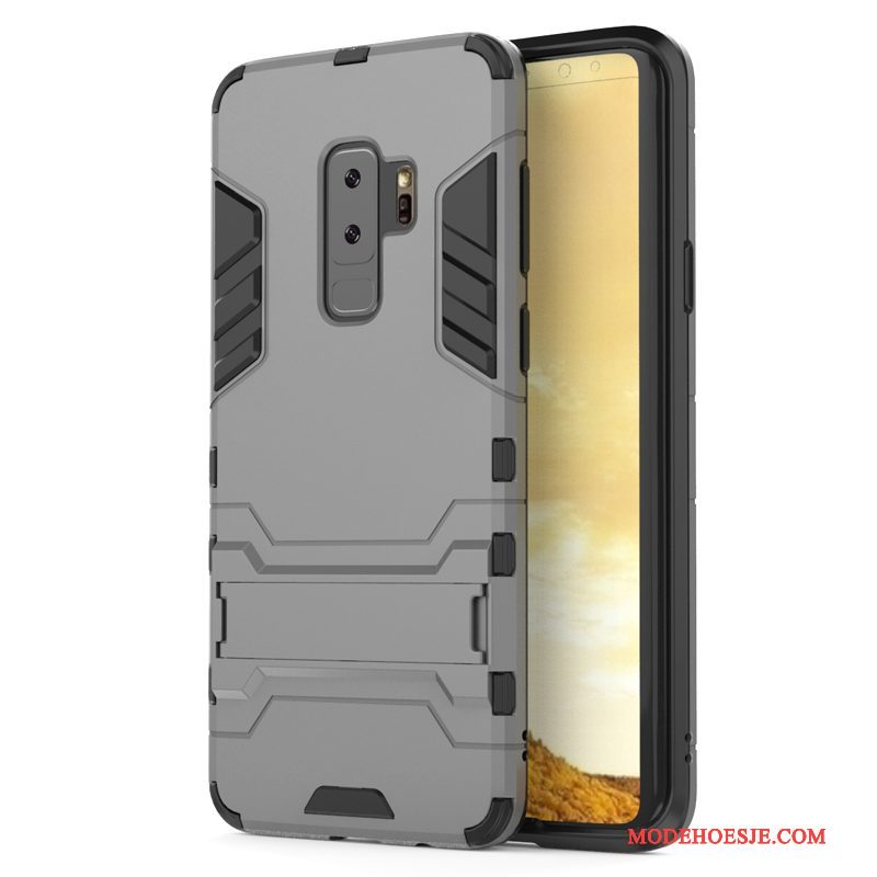 Hoesje Samsung Galaxy S9+ Zacht Anti-falltelefoon, Hoes Samsung Galaxy S9+ Zakken Zilver