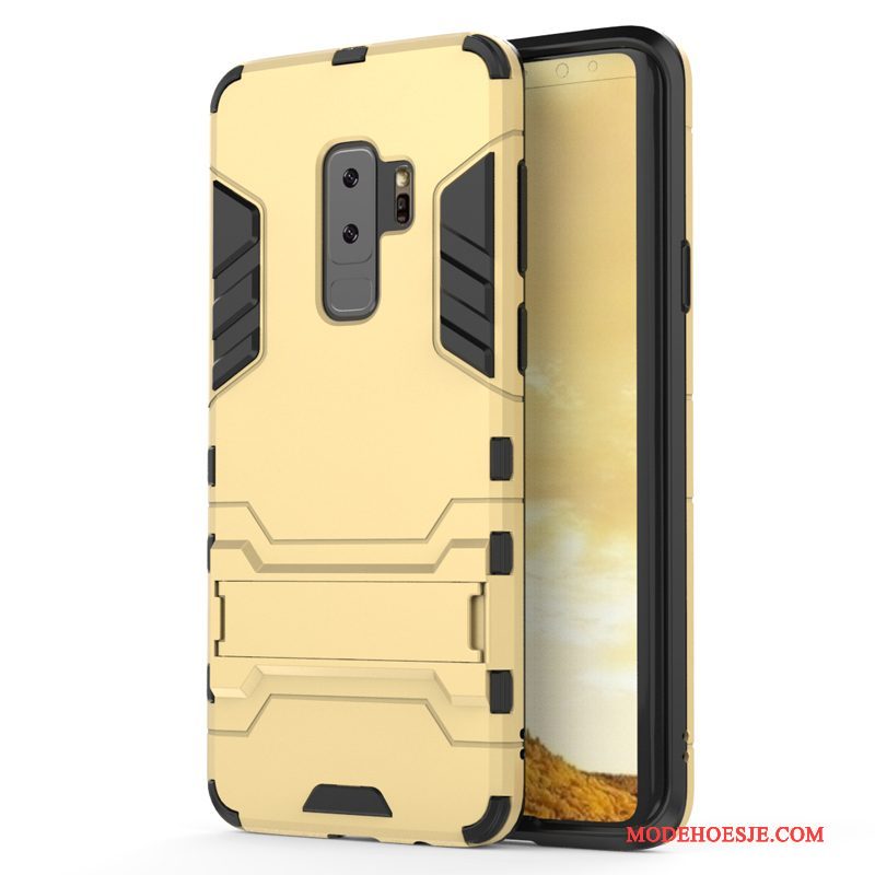 Hoesje Samsung Galaxy S9+ Zacht Anti-falltelefoon, Hoes Samsung Galaxy S9+ Zakken Zilver