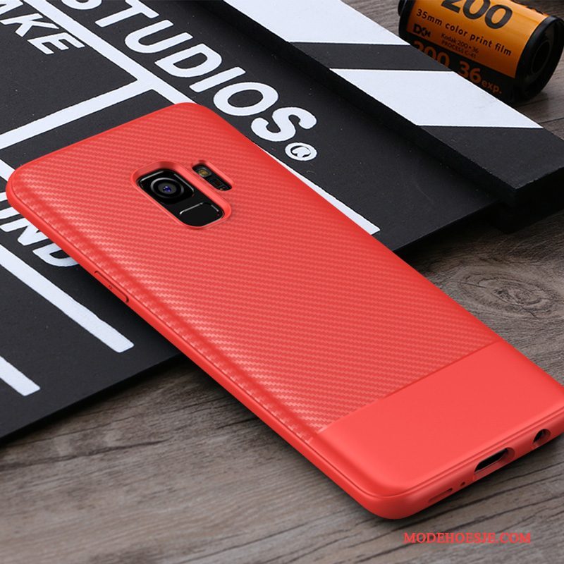 Hoesje Samsung Galaxy S9 Zacht Diepe Kleur Anti-fall, Hoes Samsung Galaxy S9 Bescherming Telefoon Grijs