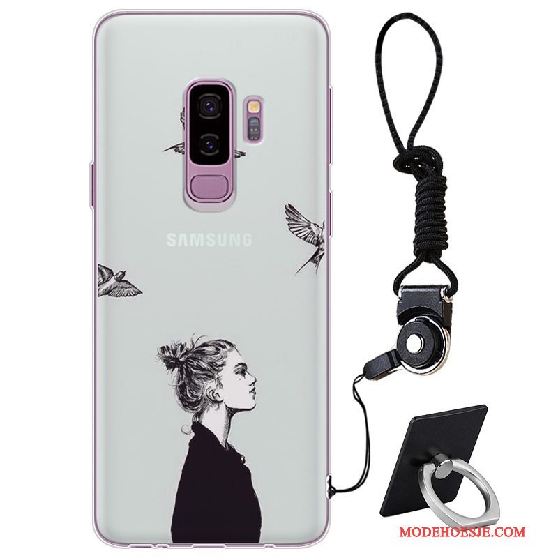 Hoesje Samsung Galaxy S9+ Zacht Persoonlijk Eenvoudige, Hoes Samsung Galaxy S9+ Bescherming Telefoon Trendy Merk