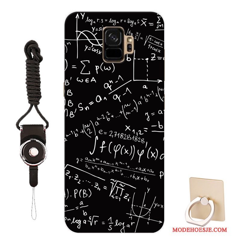 Hoesje Samsung Galaxy S9 Zacht Persoonlijktelefoon, Hoes Samsung Galaxy S9 Scheppend Zwart Patroon