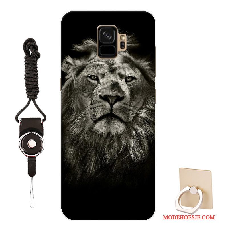 Hoesje Samsung Galaxy S9 Zacht Persoonlijktelefoon, Hoes Samsung Galaxy S9 Scheppend Zwart Patroon