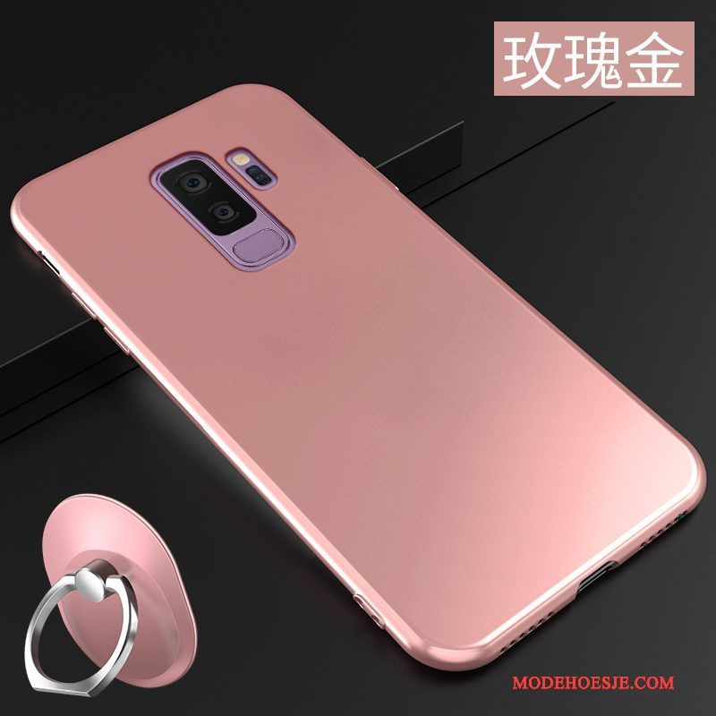 Hoesje Samsung Galaxy S9+ Zacht Roze Anti-fall, Hoes Samsung Galaxy S9+ Siliconen Duntelefoon