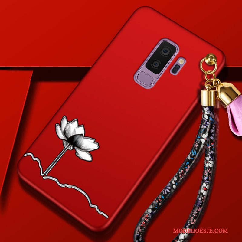 Hoesje Samsung Galaxy S9+ Zakken Anti-fall Bloemen, Hoes Samsung Galaxy S9+ Zacht Persoonlijktelefoon