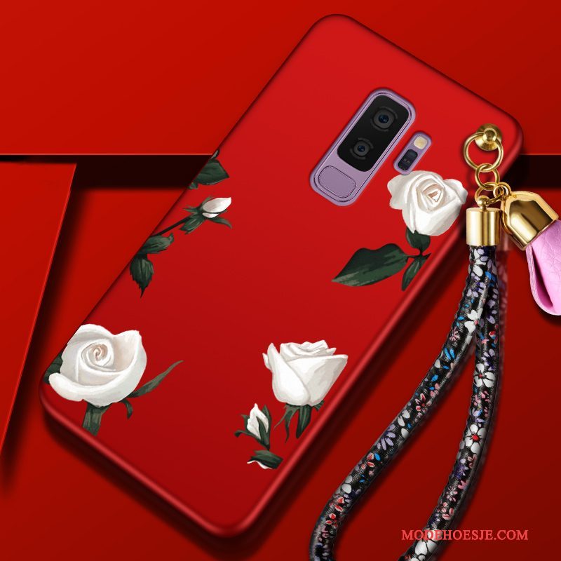 Hoesje Samsung Galaxy S9+ Zakken Anti-fall Bloemen, Hoes Samsung Galaxy S9+ Zacht Persoonlijktelefoon