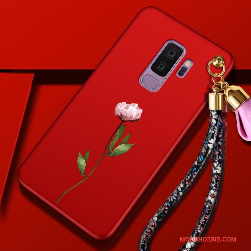 Hoesje Samsung Galaxy S9+ Zakken Anti-fall Bloemen, Hoes Samsung Galaxy S9+ Zacht Persoonlijktelefoon