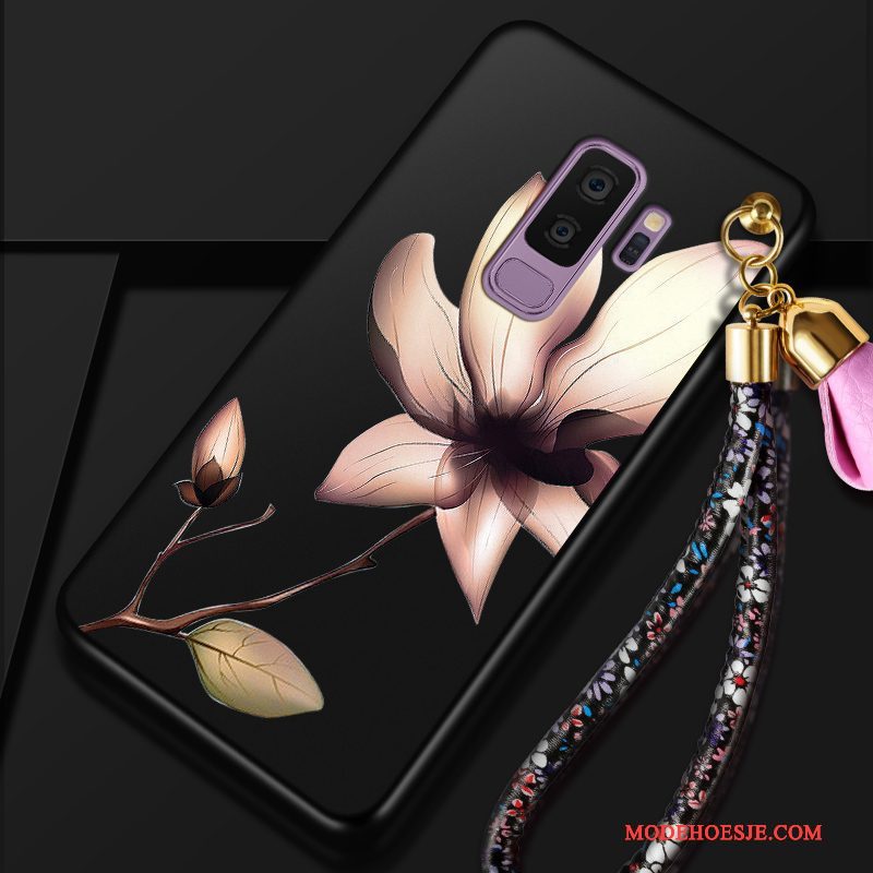 Hoesje Samsung Galaxy S9+ Zakken Anti-fall Bloemen, Hoes Samsung Galaxy S9+ Zacht Persoonlijktelefoon