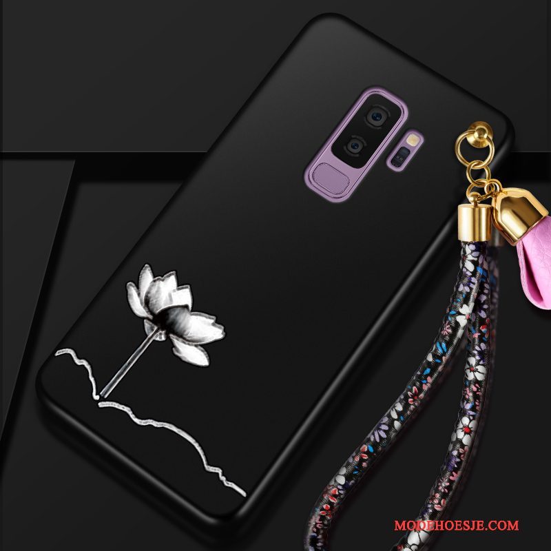 Hoesje Samsung Galaxy S9+ Zakken Anti-fall Bloemen, Hoes Samsung Galaxy S9+ Zacht Persoonlijktelefoon