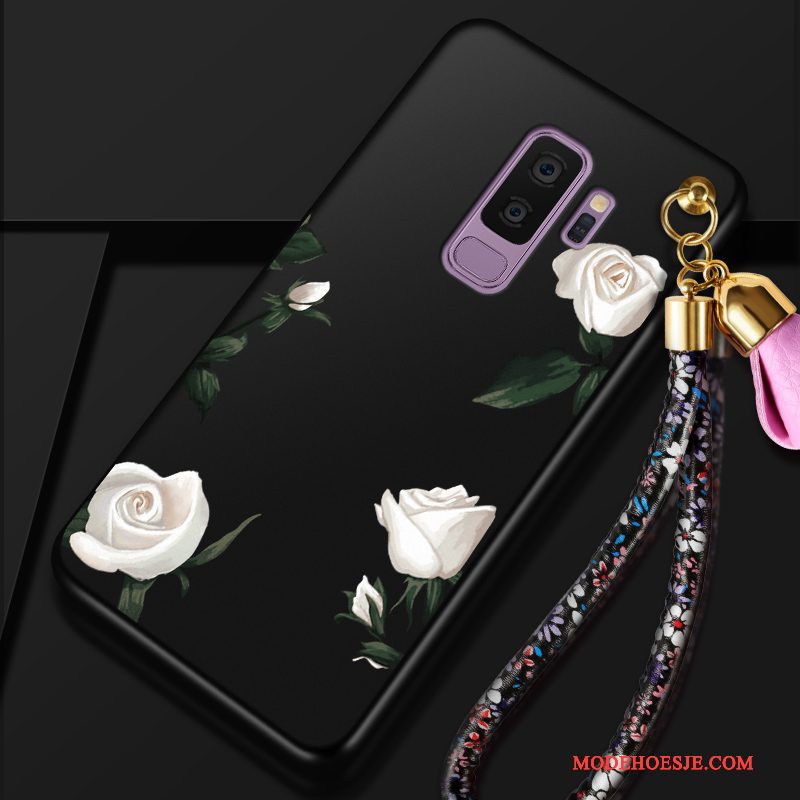 Hoesje Samsung Galaxy S9+ Zakken Anti-fall Bloemen, Hoes Samsung Galaxy S9+ Zacht Persoonlijktelefoon