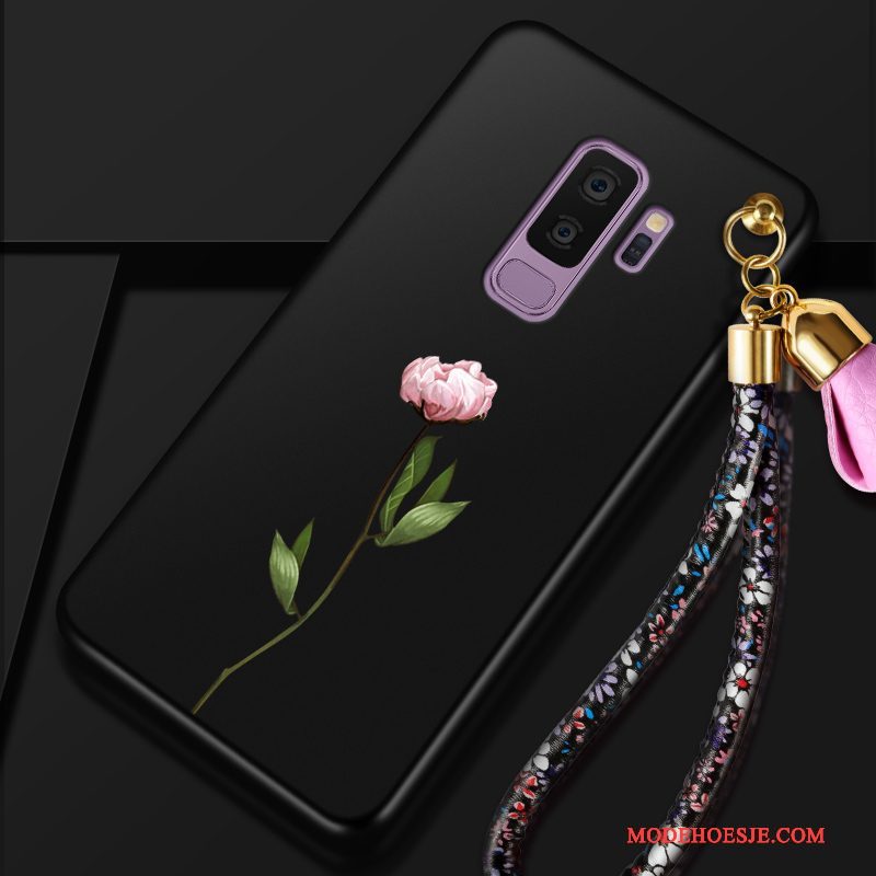 Hoesje Samsung Galaxy S9+ Zakken Anti-fall Bloemen, Hoes Samsung Galaxy S9+ Zacht Persoonlijktelefoon