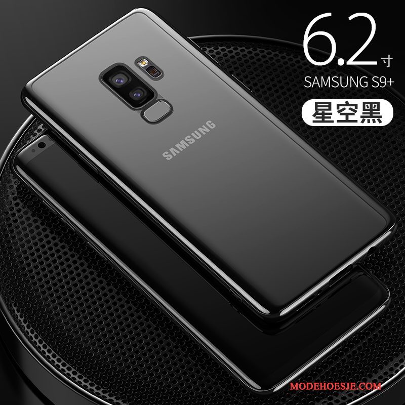 Hoesje Samsung Galaxy S9+ Zakken Anti-fall Doorzichtig, Hoes Samsung Galaxy S9+ Scheppend Donkerblauw Dun