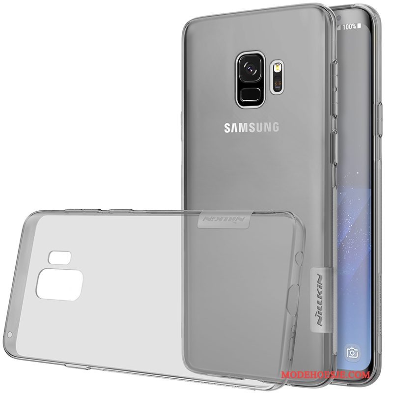 Hoesje Samsung Galaxy S9+ Zakken Anti-fall Doorzichtig, Hoes Samsung Galaxy S9+ Zacht Grijs Goud