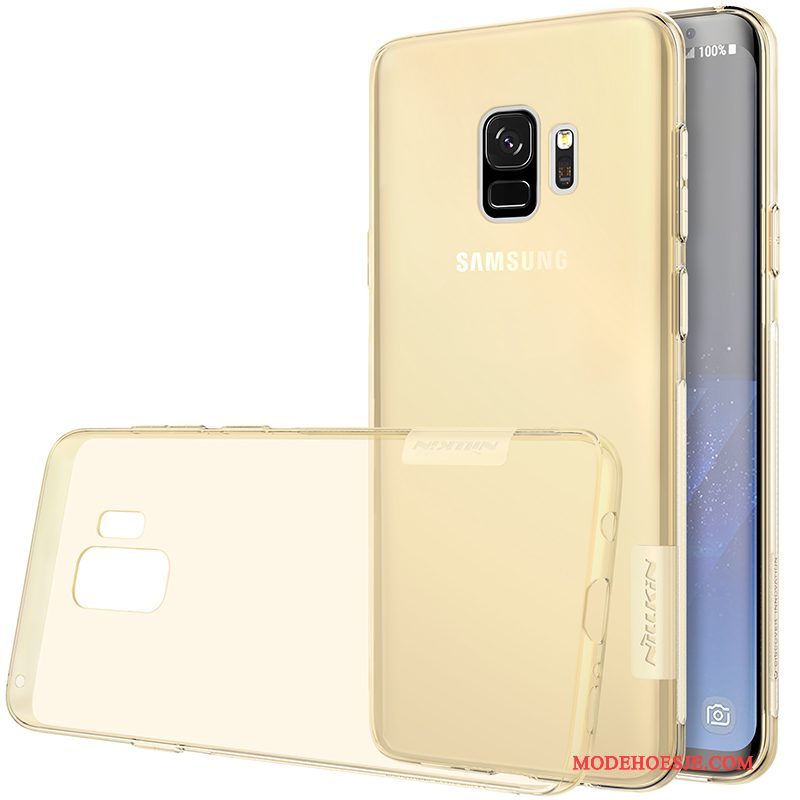 Hoesje Samsung Galaxy S9+ Zakken Anti-fall Doorzichtig, Hoes Samsung Galaxy S9+ Zacht Grijs Goud